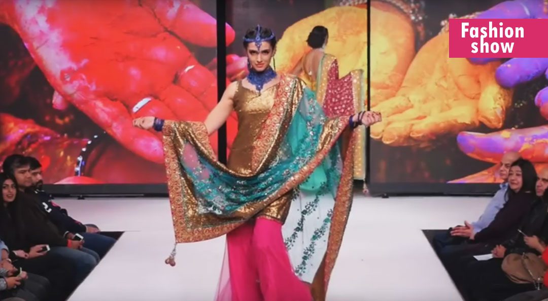 Live fashion show broadcast on the runway